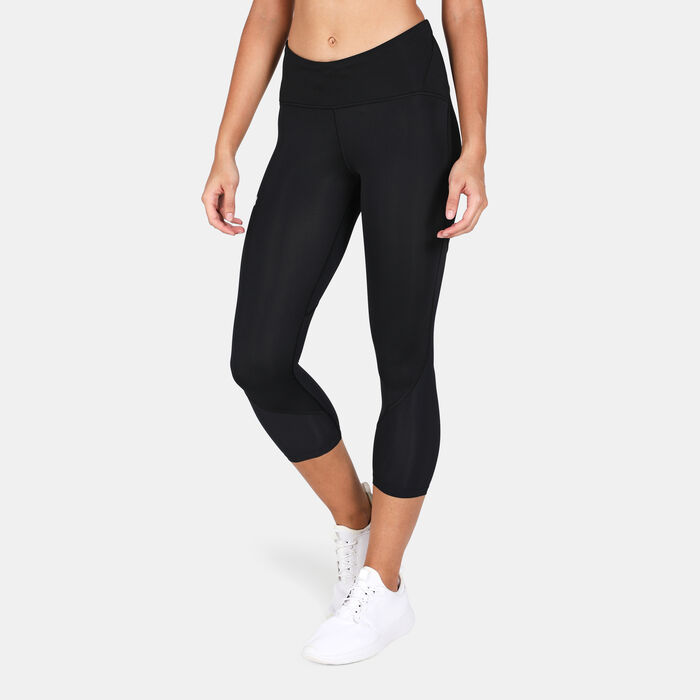 Under Armour Women's Fly Fast 2.0 HeatGear® Cropped Leggings Black Under Armour Women's Fly Fast 2.0 HeatGear® Cropped Leggings Black image number 0