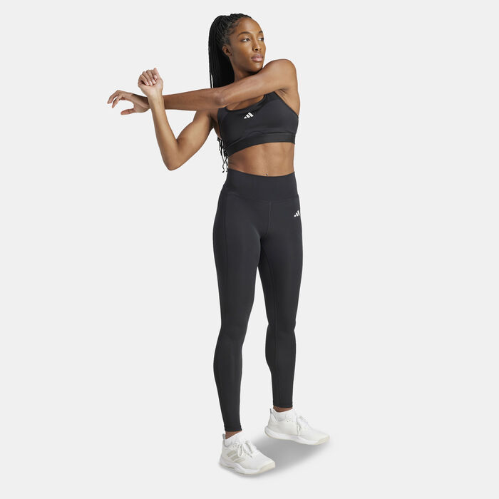 adidas Women's Optime Essentials Stay In Play Full-Length Training Leggings Black adidas Women's Optime Essentials Stay In Play Full-Length Training Leggings Black image number 2