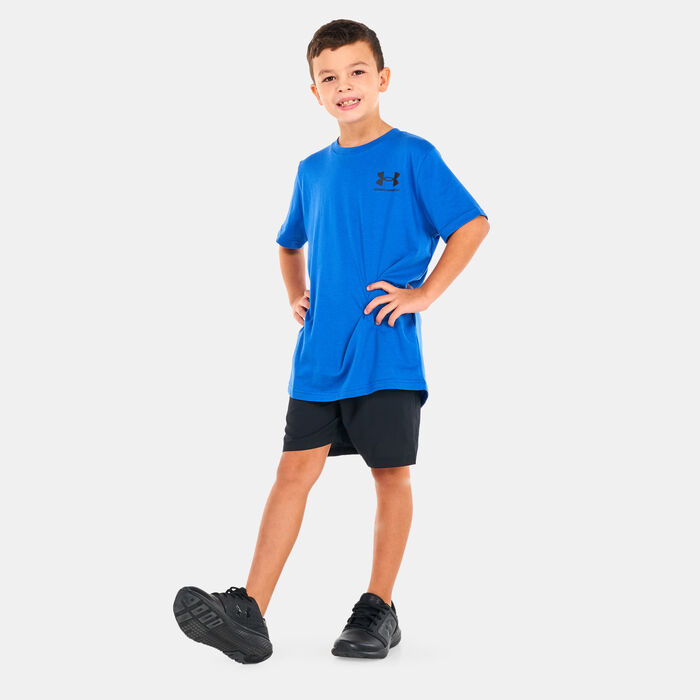 Under Armour Kids' UA Woven Graphic Shorts Black Under Armour Kids' UA Woven Graphic Shorts Black image number 2
