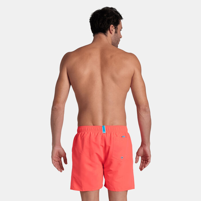 Arena Men's Fundamentals Boxer Swimming Shorts Red Arena Men's Fundamentals Boxer Swimming Shorts Red image number 1