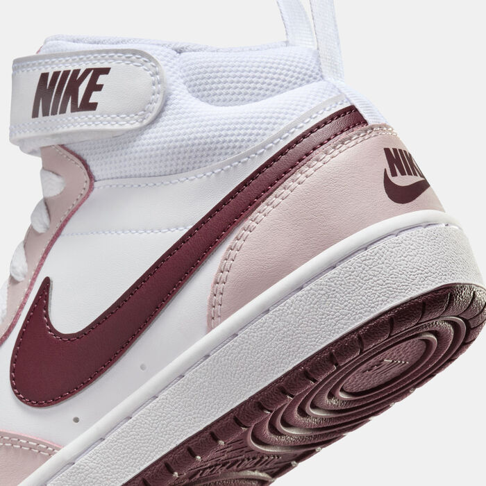 Nike Kids' Court Borough Mid 2 Shoes Purple Nike Kids' Court Borough Mid 2 Shoes Purple image number 5