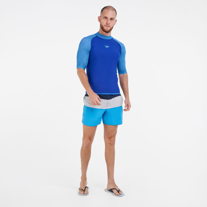 Speedo Men's Pulse Rashguard Blue image number 4