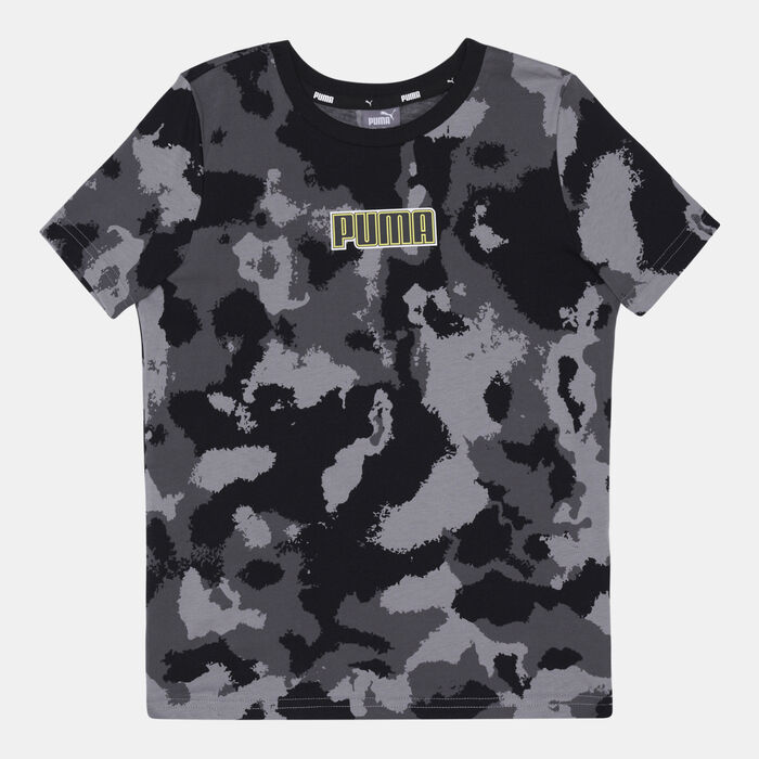 PUMA Kids' Alpha Graphic T-Shirt Black PUMA Kids' Alpha Graphic T-Shirt Black image number 0
