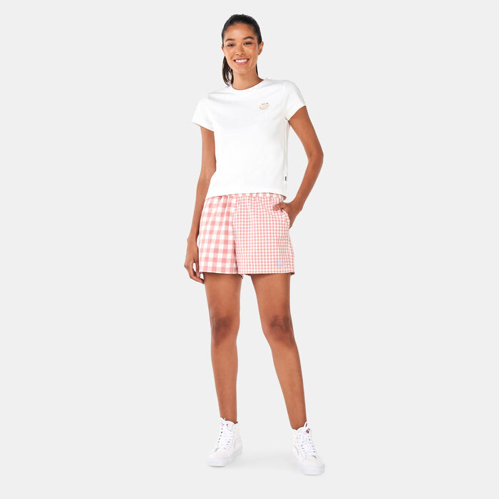 Vans Women's Mixed Up Gingham Shorts Pink Vans Women's Mixed Up Gingham Shorts Pink image number 2