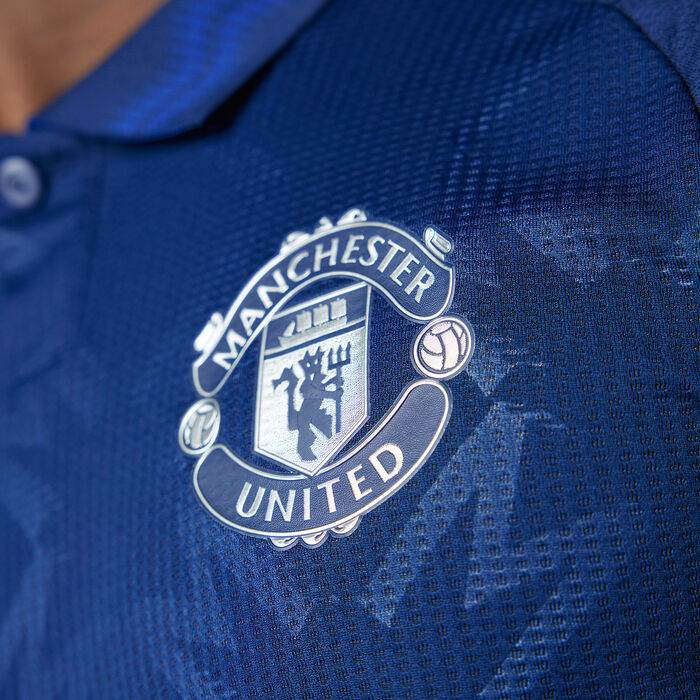 adidas Men's Manchester United 24/25 Away Authentic Football Jersey Blue adidas Men's Manchester United 24/25 Away Authentic Football Jersey Blue image number 5