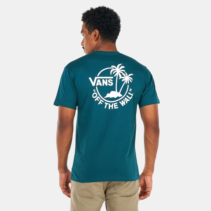 Vans Men's Classic Mini Dual Palm II T-Shirt Green Vans Men's Classic Mini Dual Palm II T-Shirt Green image number 1