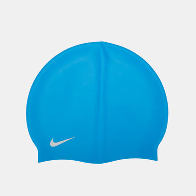 Nike Swim Swim Kids' Solid Silicone Cap (Older Kids) Blue Nike Swim Swim Kids' Solid Silicone Cap (Older Kids) Blue