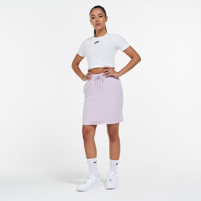 Nike Women's Air Crop Top White image number 2