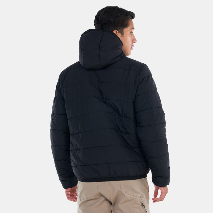 Timberland Men's Garfield Mid Weight Hooded Puffer Jacket Black Timberland Men's Garfield Mid Weight Hooded Puffer Jacket Black image number 1