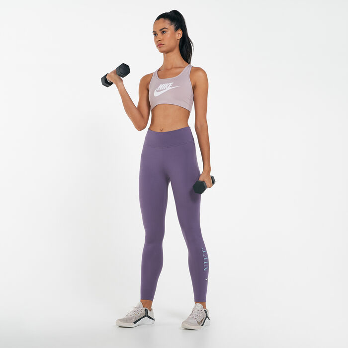 Nike Women's Dri-FIT One Training 7/8 Leggings Purple image number 2