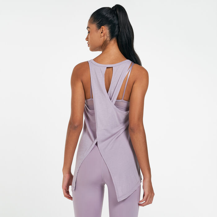 Nike Women's Dri-FIT Tank Top Purple Nike Women's Dri-FIT Tank Top Purple image number 1