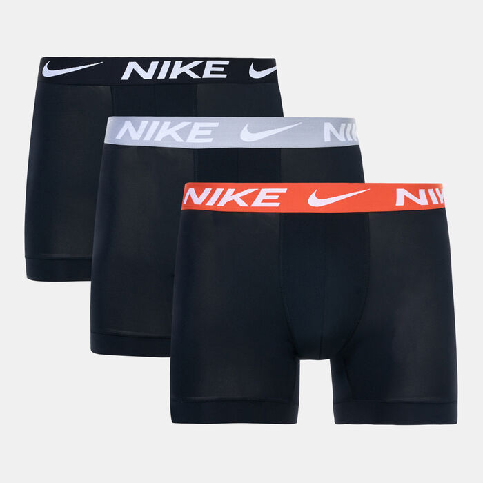 Nike Men's Dri-FIT Essential Micro Boxer Briefs (3 Pairs) Black image number 0