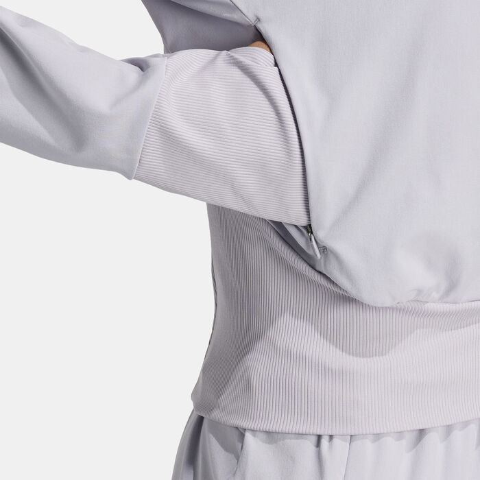 adidas Women's Full-Zip Training Jacket Grey image number 4