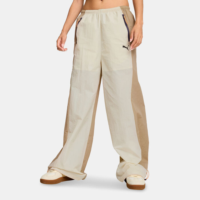 PUMA Women's Dare To Parachute Pants White image number 0