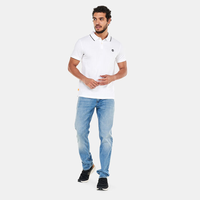Timberland Men's Millers River Polo Shirt White Timberland Men's Millers River Polo Shirt White image number 2