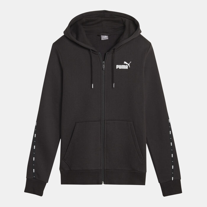 PUMA Women's TAPE Full-Zip Hoodie Black PUMA Women's TAPE Full-Zip Hoodie Black image number 0