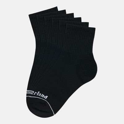 Timberland Core Quarter Crew Socks (3 Pack) Black Timberland Core Quarter Crew Socks (3 Pack) Black