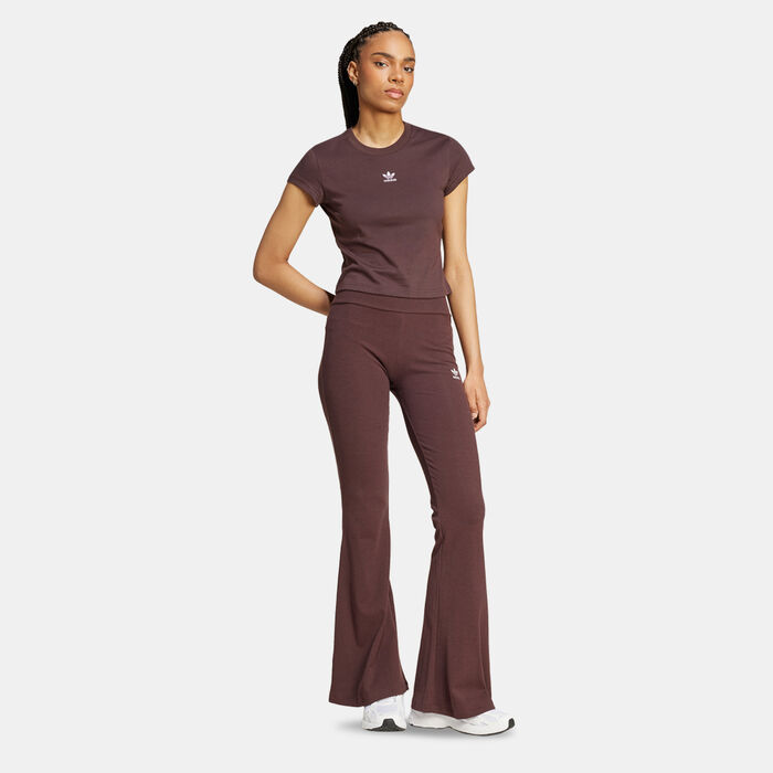 adidas Originals Women's Essentials T-Shirt Brown adidas Originals Women's Essentials T-Shirt Brown image number 2