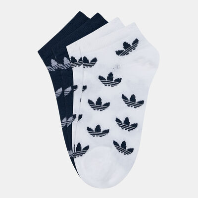 adidas Originals Trefoil Allover Print Liner Socks (2 Pack) White