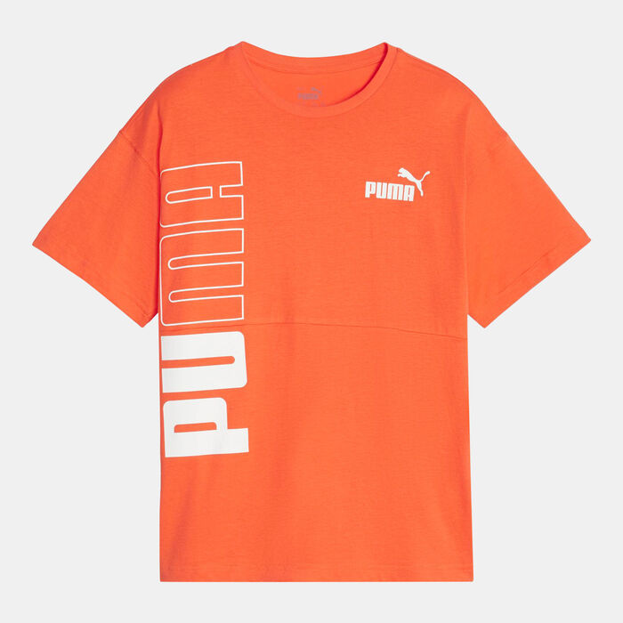 PUMA Kids' POWER Colorblock T-Shirt Orange PUMA Kids' POWER Colorblock T-Shirt Orange image number 0