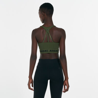 adidas Women's Training Aeroknit Bra Blue