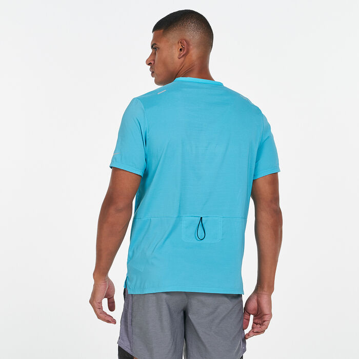 Nike Men's Run Division Rise 365 T-Shirt Blue Nike Men's Run Division Rise 365 T-Shirt Blue image number 1
