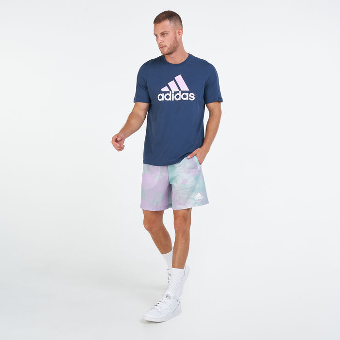 adidas Men's Essentials Tie-Dyed Inspirational Shorts Multi adidas Men's Essentials Tie-Dyed Inspirational Shorts Multi image number 2
