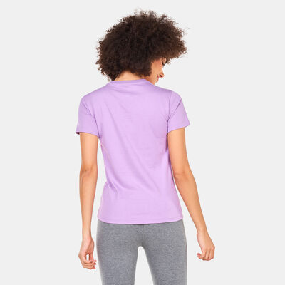 Converse Women's Metallic Chuck Taylor T-Shirt Purple Converse Women's Metallic Chuck Taylor T-Shirt Purple