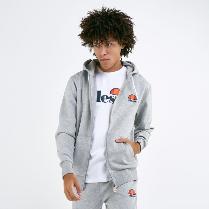 ellesse Men's Melbourne Full-Zip Hoodie Grey ellesse Men's Melbourne Full-Zip Hoodie Grey image number 0