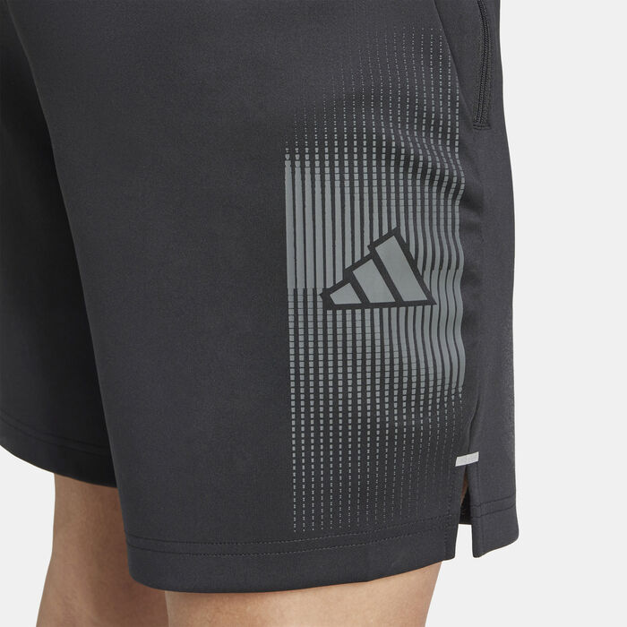 adidas Men's Gym+ Brand Love Training Shorts Black image number 3