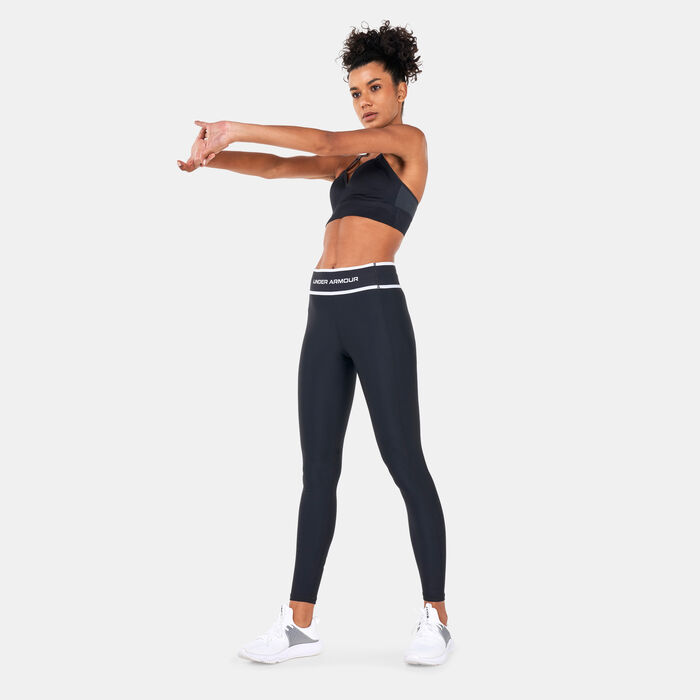 Under Armour Women's HG Armour Branded WB Leggings Black Under Armour Women's HG Armour Branded WB Leggings Black image number 2