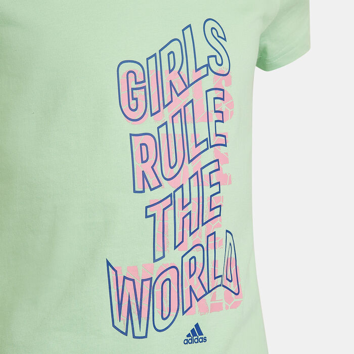 adidas Kids' G PWR GT T-Shirt Green image number 4