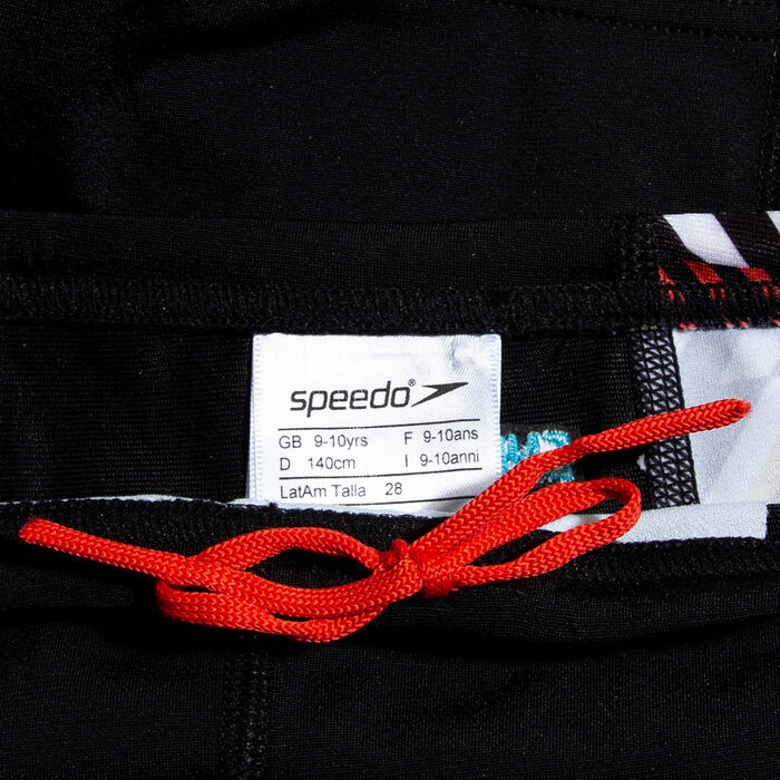 Speedo Kids' Digital Panel Swimming Shorts Black image number 4