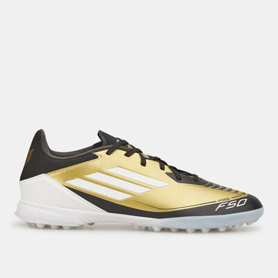 adidas Men's F50 League Messi Turf Ground Football Shoes White