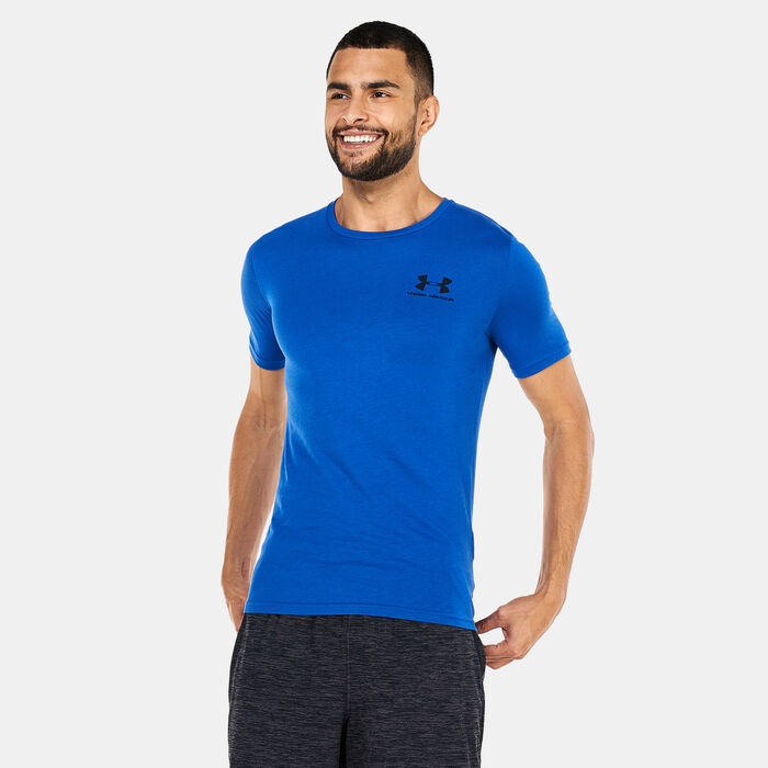 Under Armour Men's Sportstyle Left Chest Logo T-Shirt Blue Under Armour Men's Sportstyle Left Chest Logo T-Shirt Blue image number 0