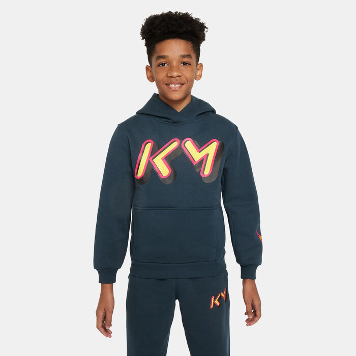 Nike Kids' Kylian Mbappé Club Fleece Hoodie (Older Kids) Blue image number 0