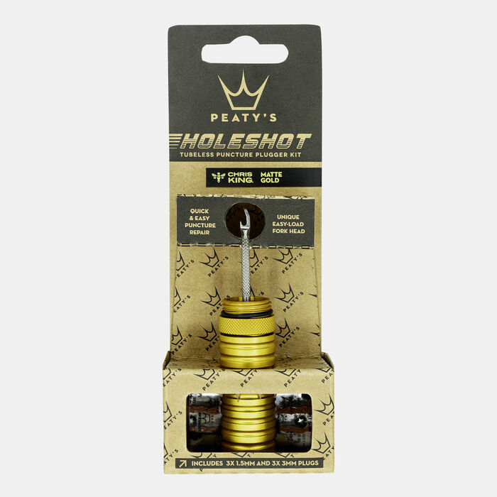 Peaty’s Holeshot Tubeless Puncture Kit Gold Peaty’s Holeshot Tubeless Puncture Kit Gold image number 1