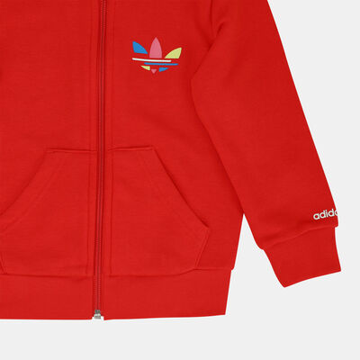 adidas Originals Kids' Adicolor Full-Zip Tracksuit Red