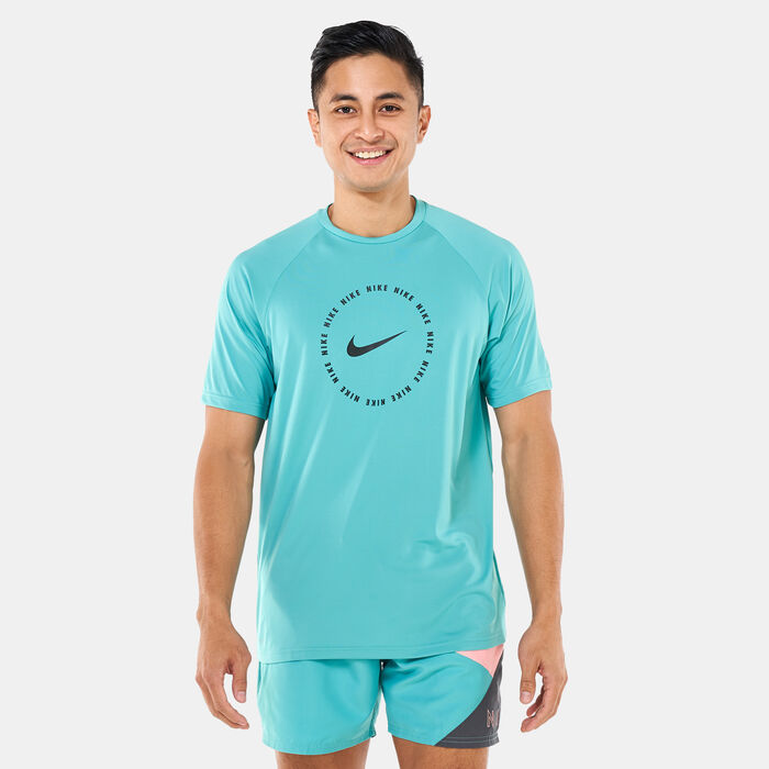 Nike Swim Men's Rashguard Green Nike Swim Men's Rashguard Green image number 0