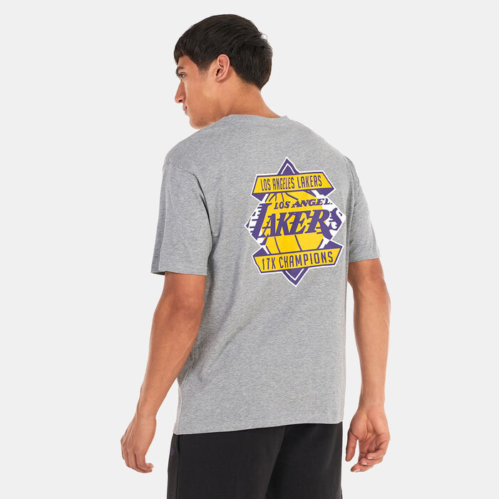 New Era Championship LA Lakers T-Shirt Grey New Era Championship LA Lakers T-Shirt Grey image number 1