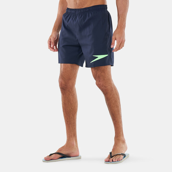 Speedo Men's Sport Logo 16" Swimming Water Shorts Blue Speedo Men's Sport Logo 16" Swimming Water Shorts Blue image number 0