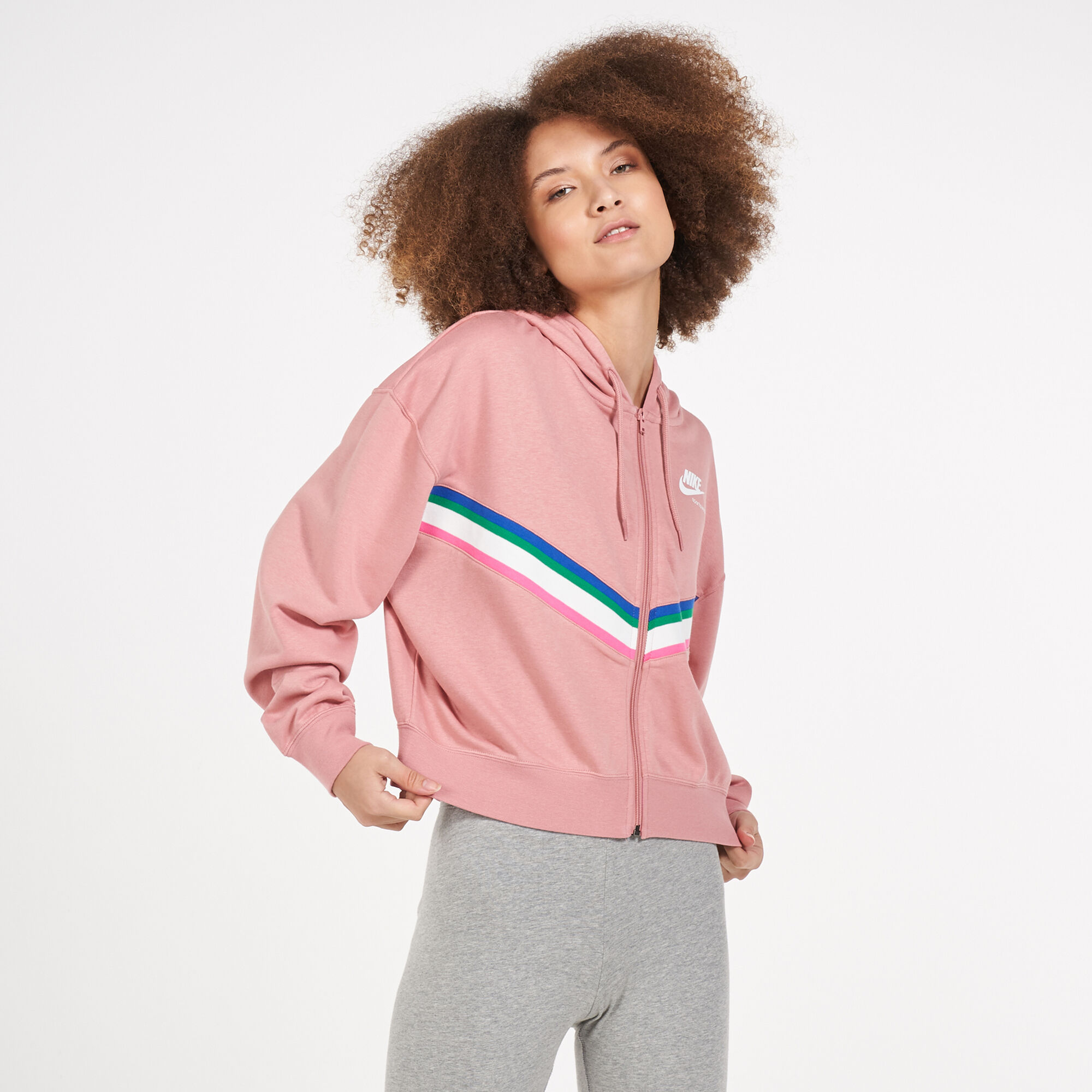 Women s Sportswear Heritage Hoodie Brown Nike in Qatar SSS