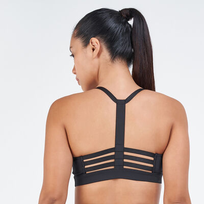 PUMA Women's Low Impact Training Sports Bra Black PUMA Women's Low Impact Training Sports Bra Black