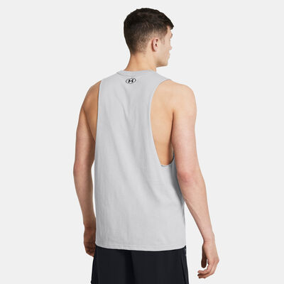 Under Armour Men's Project Rock Payoff Graphic Tank Top Grey Under Armour Men's Project Rock Payoff Graphic Tank Top Grey