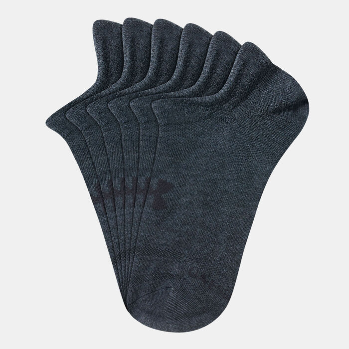 Under Armour Essential No-Show Socks (3 Pairs) Black Under Armour Essential No-Show Socks (3 Pairs) Black image number 0