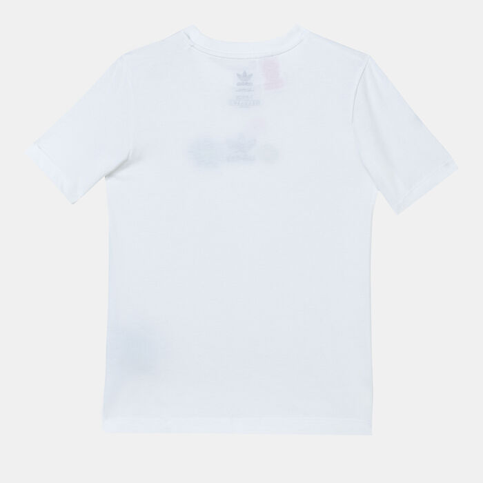 adidas Originals Kids' Flower Print T-Shirt White image number 2