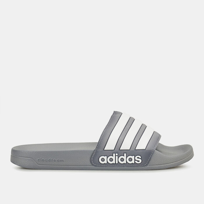 adidas Men's Adilette Shower Slides Grey adidas Men's Adilette Shower Slides Grey image number 1