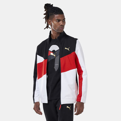 PUMA Men's AS French Terry Track Top Black