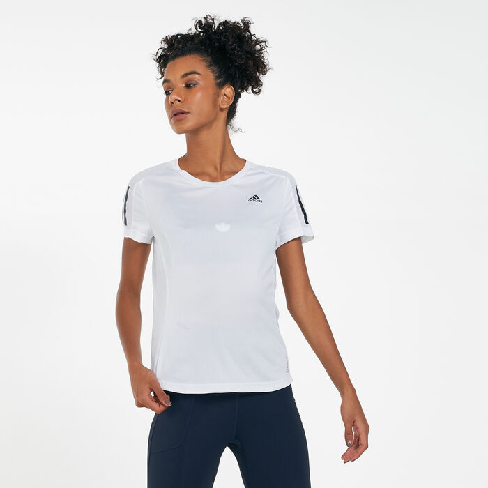 adidas Women's Own the Run T-Shirt White adidas Women's Own the Run T-Shirt White image number 0