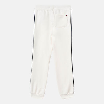 Tommy Hilfiger Kids' Global Stripe Cuffed Leg Joggers White